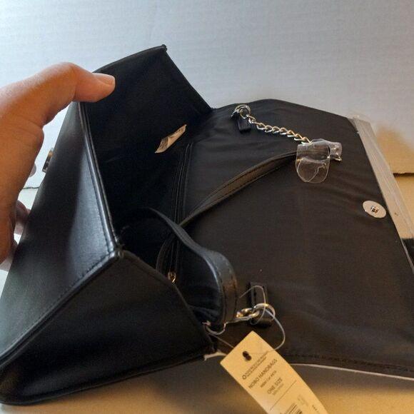 New No Boundries Black  & White Bar Clutch Cottagecore Granny Chic Grandmacore - Picture 5 of 9